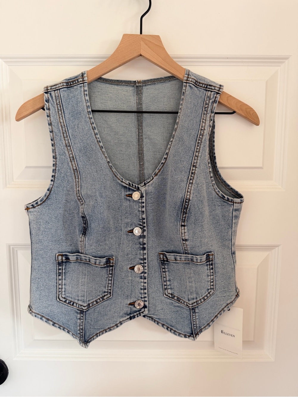 NWT elleven denim vest
